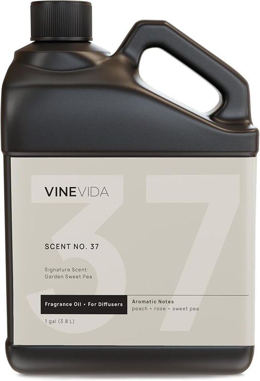 VINEVIDA [128 Fl Oz] Garden Sweet Pea Fragrance Oil for Cold Air Diffusers, Essential Oils for Diffuser Oil Refill & Air Freshener Room Spray