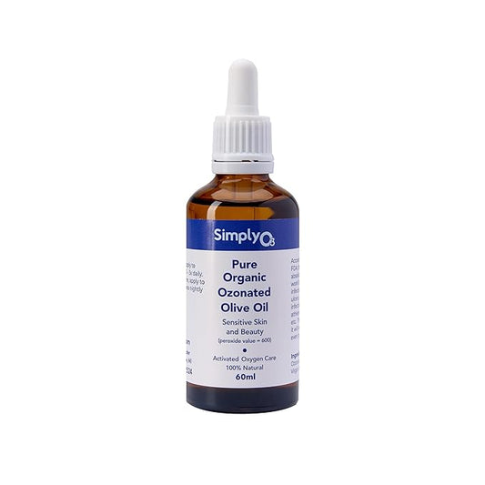 Pure Organic Ozonated Olive Oil 600 Peroxide For Face and Skin Helps In Acne, Anti-Aging, Wrinkles and All Skin Problems For Sensitive Skin with Made in Spain