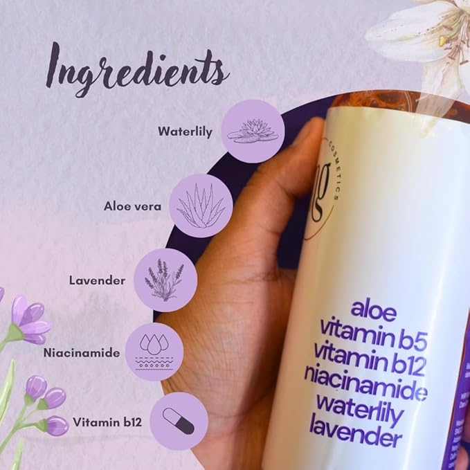 Lavender Body Wash for Women Men 16.9 fl oz – Hydrating Scented Shower Gel with Aloe Vera & Waterlily - Paraben and Cruelty Free