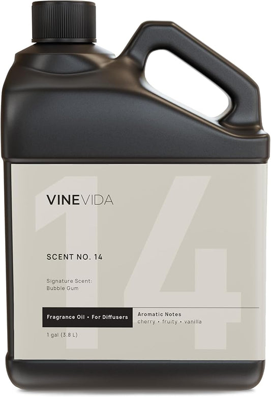VINEVIDA [128 Fl Oz] Bubble Gum Fragrance Oil for Cold Air Diffusers, Essential Oils for Diffuser Oil Refill & Air Freshener Room Spray