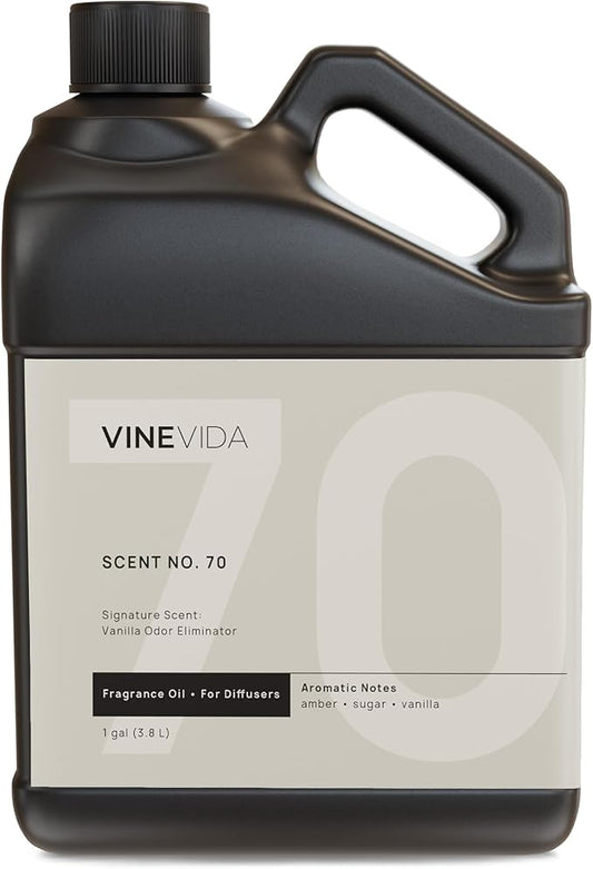 VINEVIDA [128 Fl Oz] Vanilla Odor Eliminator Fragrance Oil for Cold Air Diffusers, Essential Oils for Diffuser Oil Refill & Air Freshener Room Spray