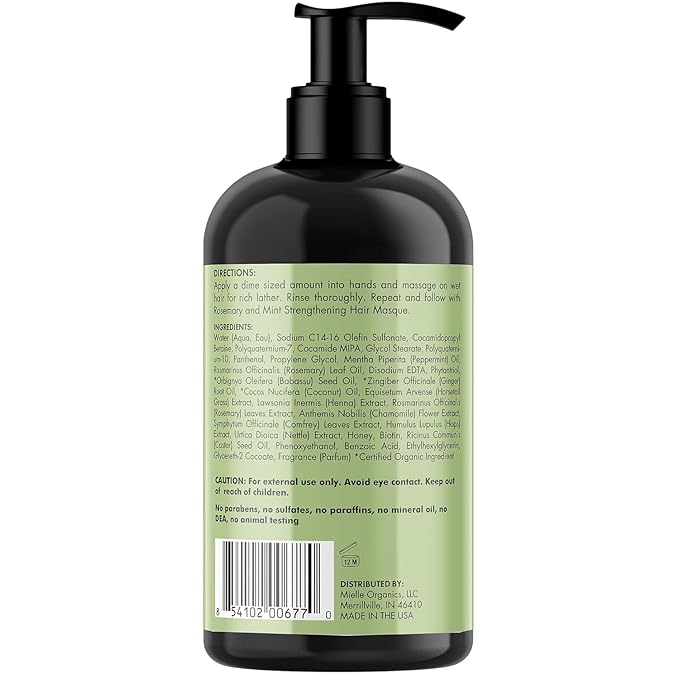 Mielle Organics Hair Strenghtening Bundle - Oil, Shampoo and Conditioner