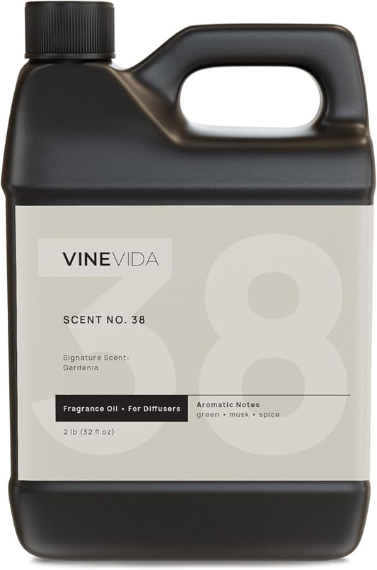 VINEVIDA [32 Fl Oz] Gardenia Fragrance Oil for Cold Air Diffusers, Essential Oils for Diffuser Oil Refill & Air Freshener Room Spray