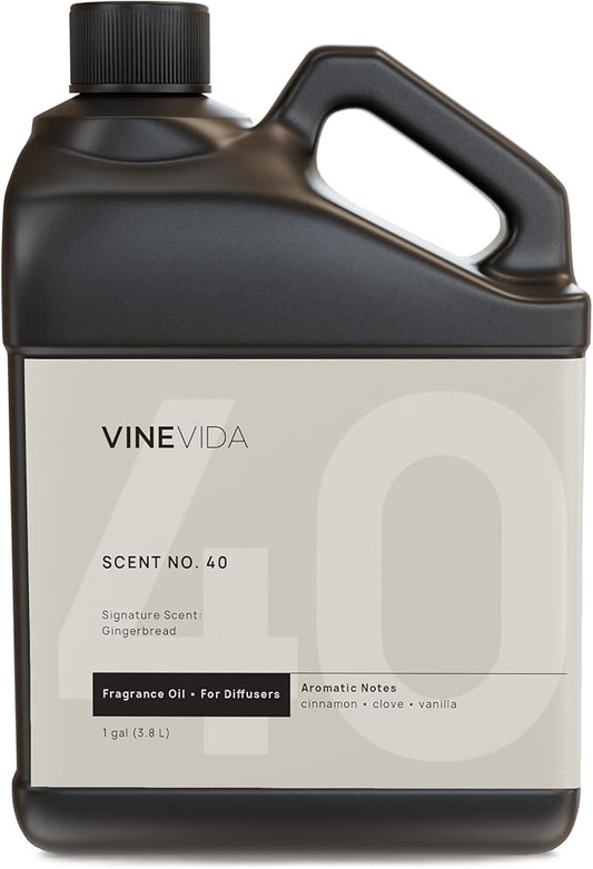 VINEVIDA [128 Fl Oz] Gingerbread Fragrance Oil for Cold Air Diffusers, Essential Oils for Diffuser Oil Refill & Air Freshener Room Spray