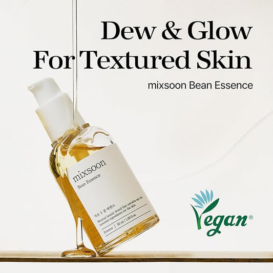mixsoon Bean Essence 1.01 Fl.Oz. / 30ml (Pack of 1) Exfoliating Hydrating Korean Skin Care Hyaluronic Acid Serum Korean Glass Skin Care