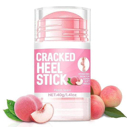 60% Urea Cream plus 2% Salicylic Acid - Upgraded Urea Foot Hand Cream Stick for Repairing Restore Balm, Cracked Hands Elbows Feet Knees, Moisturizes and Hydrates the Dry & Dead Skin, Peach Scent