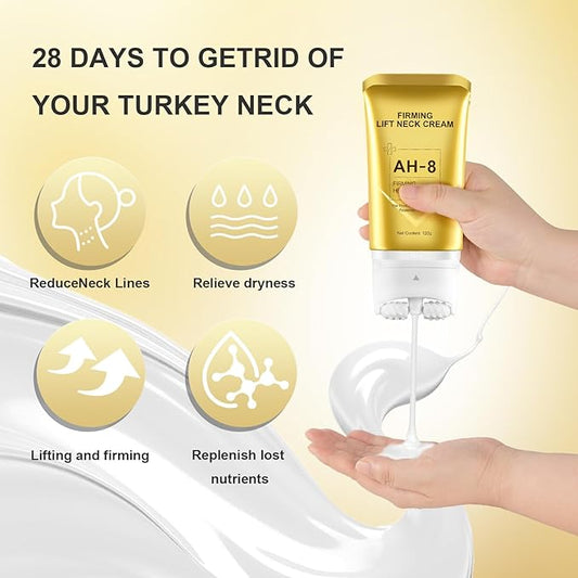 AH-8 Firming Neck Cream for Crepey Skin Body Care Comfort- Neck Firming Cream Contains Hexapeptide, Moisturizing, Tightening Lotions Cosmetic Skin Care & Repair for Women and men, Day & Night Use