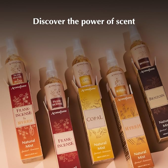 Three Kings Natural Resin Mist Spray by Aromafume | 1 x 100ml / 3.38 fl oz | Ideal for Spirituality & Rituals | Made with Pure Boswellia, Serrta & Benzoin extracts | Non-Alcoholic, Non-Toxic & Vegan