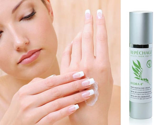 Repechage Hydra 4 Daily Moisturizer Face Cream - 1.7 Fl OZ Age Defying Skin Care Protection Lotion | Retinol, Lactic & Hyaluronic Acid Cream, Vitamin E & C - Dry and Sensitive Skincare
