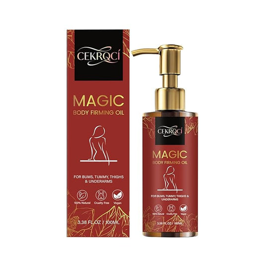 Magic Body Firming Oil,3.38 FL OZ,100% Natural Botanicals Firming Oil,Can Tighten, Moisturize, and Nourish dry Skin,Magical Luxury Female Body Oil is Suitable for Full Body Use (1PC Rose Fragrance)