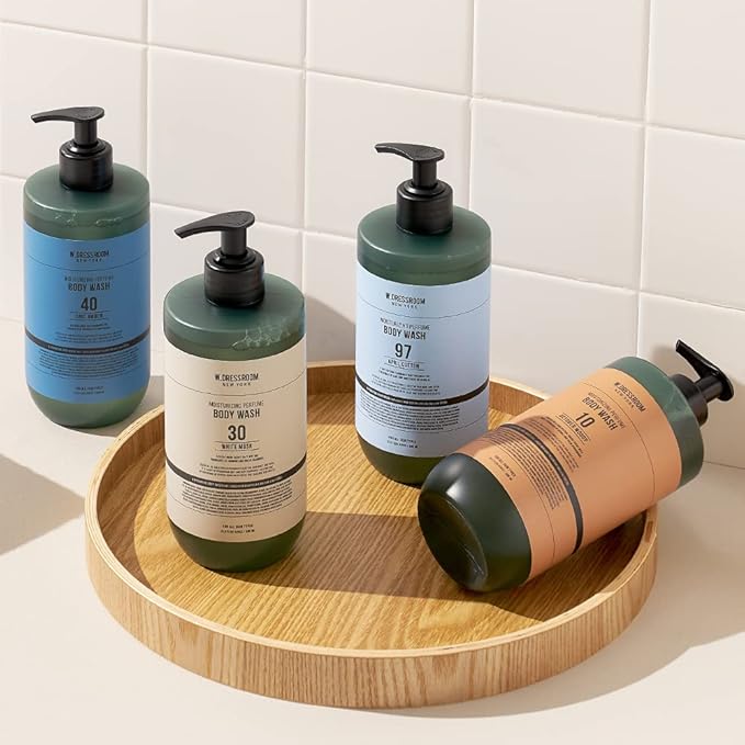 W.Dressroom No.97 April Cotton Perfumed Body Wash – Refreshing Citrus Musk Scent with Lime and Soft Vanilla, Moisturizing Shower Gel (16.9 fl oz)
