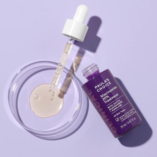 CLINICAL 20% Niacinamide Serum – High Strength Vitamin B3 Face Serum for Anti-Aging, Dark Spots & Enlarged Pores | Fragrance-Free Skin Brightening Treatment | 0.67 Fl Oz