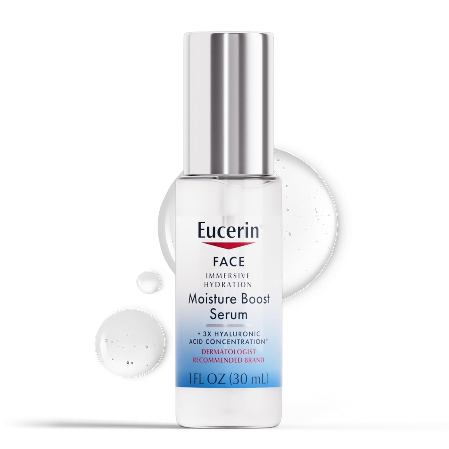 Hydrating Hyaluronic Acid Face Serum – Lightweight Anti-Aging Moisture Booster for Fine Lines & Wrinkles – Daily Facial Serum for All Skin Types, 1 Fl Oz