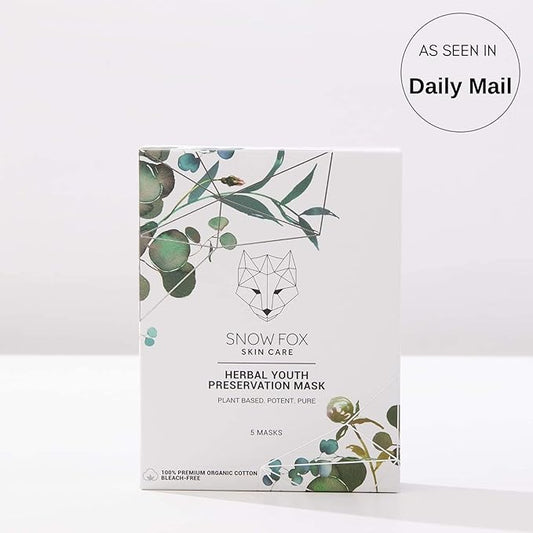 Snow Fox Herbal Youth Mask with Elasticity Production and Collagen Boost, 5-Pack