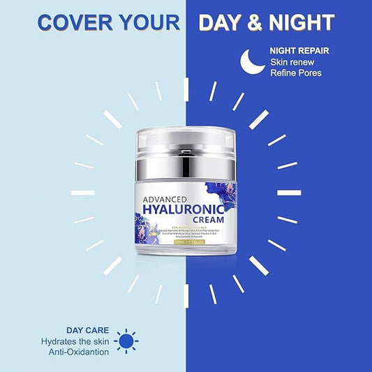 Hyaluronic Acid Moisturizer, Facial Moisturizer For Women Anti Aging, Dry Face Moisturizer Instant Hydration For Women, Hydrating Face Moisturizer Lotion For All Skin Types