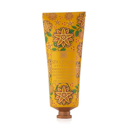 SPA CEYLON Virgin Coconut Overnight Care Intensive Hand Treatment | Travel Size Hand Lotion | Natural Products | Hand Repair | Controlling Roughness and Dry Patches | For All Skin Types