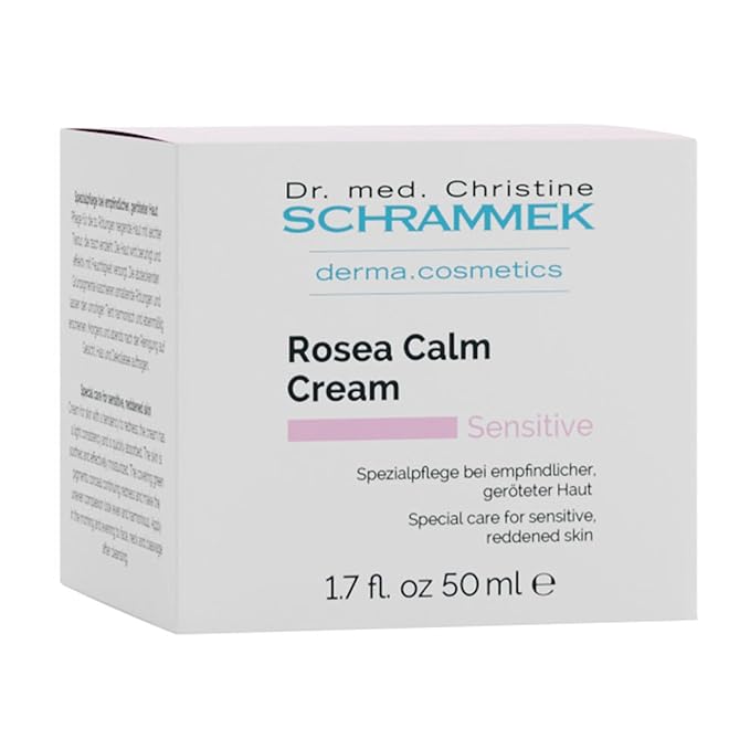 Rosea Calm Cream (1.7 fl oz) - Special Care for Sensitive, Reddened Skin - Reduces Redness & Calmes Skin - Vitamin C - No Parabens - Face Moisturizer - Face Cream - Skin Care - Dr. Schrammek