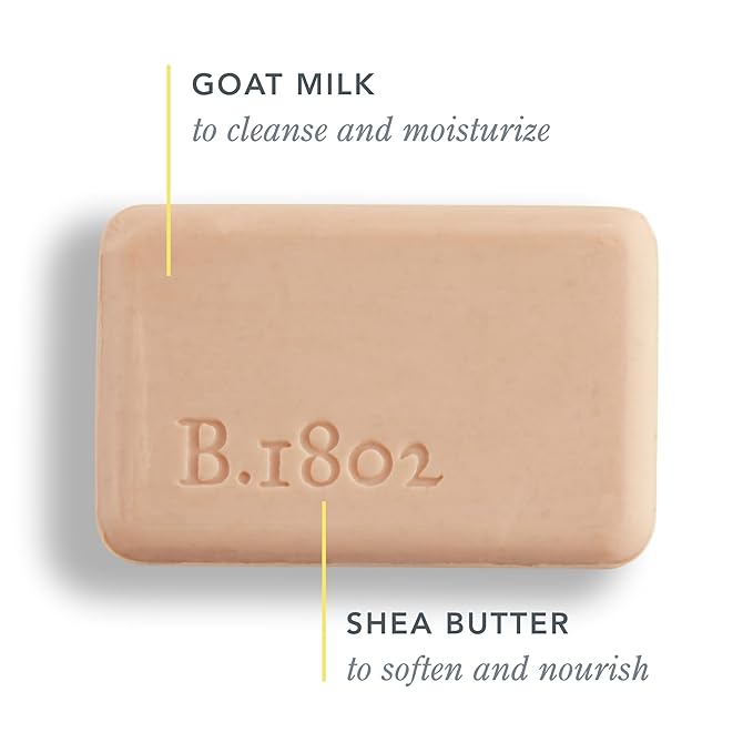 Beekman 1802 Honeyed Grapefruit 3-Pack Palm-Sized Bar Soap Set - Scented - 3.5 oz - Cleanses, Nourishes & Hydrates - Microbiome Friendly - No Irritation - Good for Sensitive Skin - Packaging May Vary