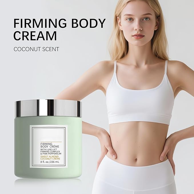 Champagne Lift Firming Body Creme, Deep Hydration Anti Wrinkle Firming Skin Nourishes Body Dry Skin. (Vanilla)