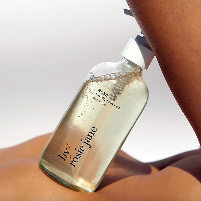 By Rosie Jane Everyday Body Wash (Rosie) - Hydrating Body Wash Made with Organic White Tea Extract & Cocoa Extract - Repairs Skin Elasticity & Collagen - Vegan & Non-Toxic (8 Fl Oz)