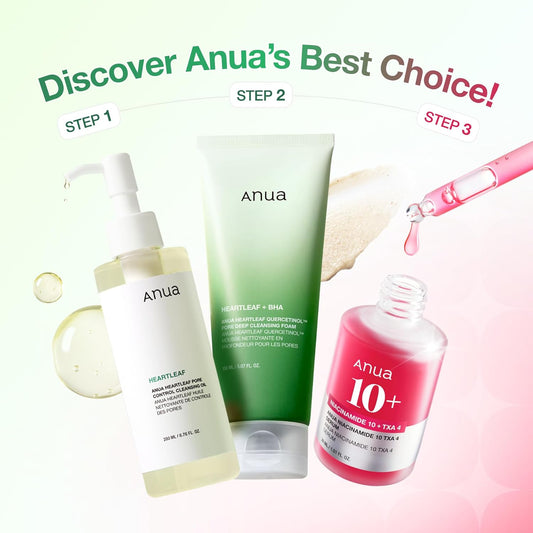 3-Step Glass Skin Beginner Set – Double Cleansing + Serum ✨🌿
