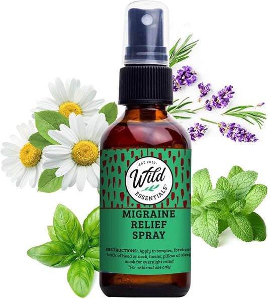 Wild Essentials All Natural Essential Oil Sprays, 2 Ounce, 60ml, Organic Witch Hazel, Aromatherapy, Made in USA