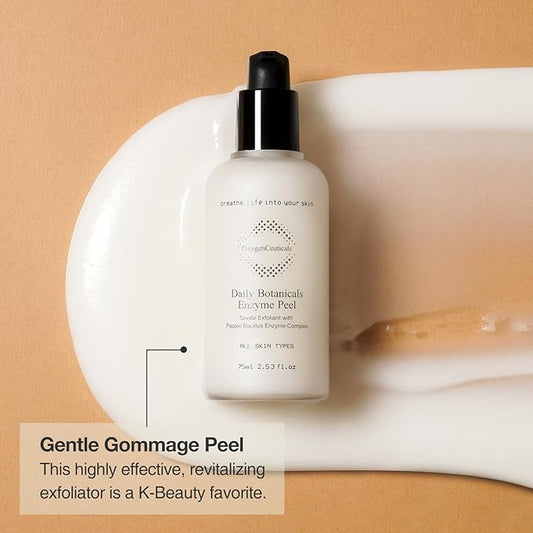 Daily Botanicals Enzyme Peel – Gentle Exfoliating Gommage with Pineapple & Papaya Extracts, Natural Enzyme Peel for Refines Pores & Smooths Texture 8.45 fl.oz (250ml)