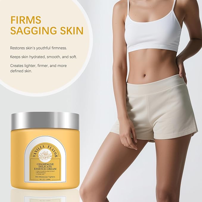 Champagne Lift Body Cream, with Pink Pepperslim Firming Essence Deeply Moisturizing Nourishing Dry Skin Vanilla Body Cream.