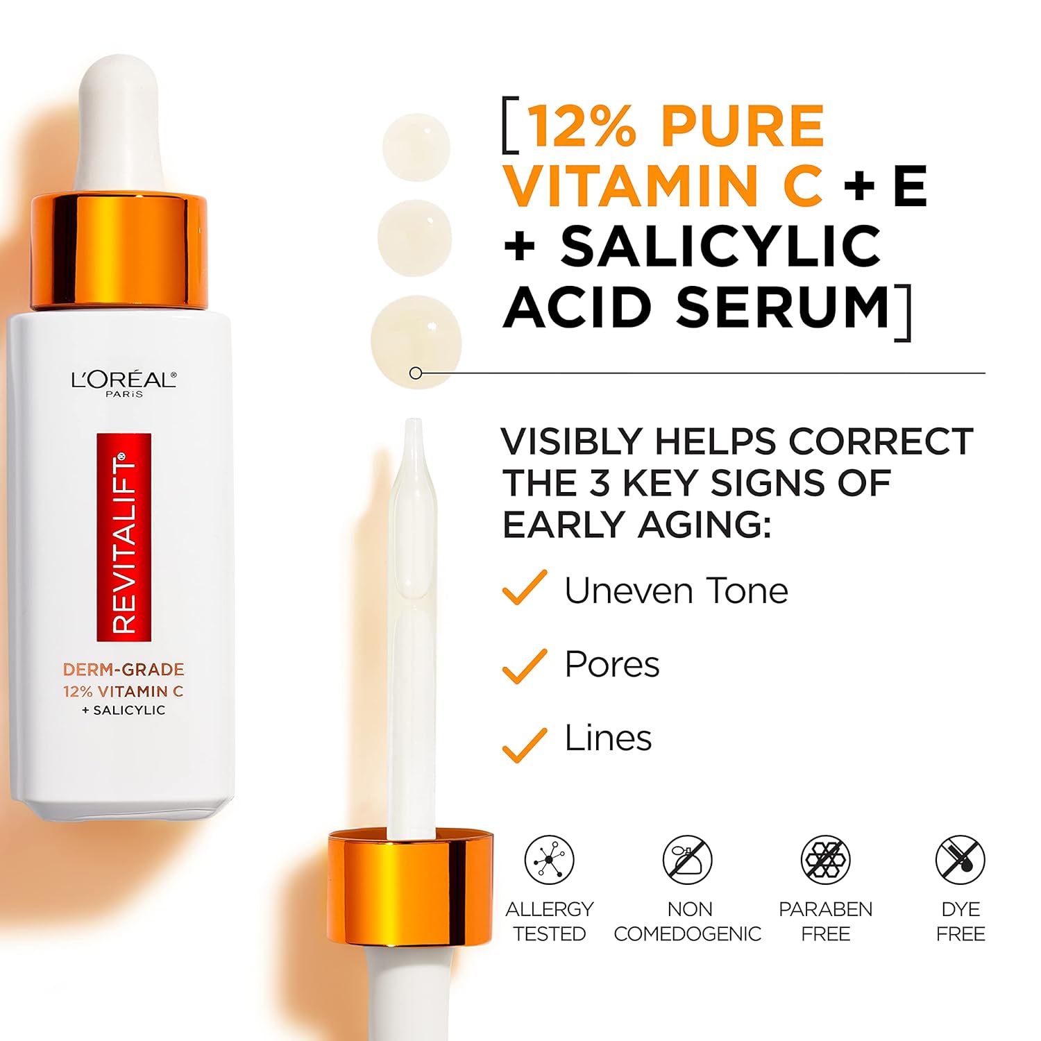 Revitalift 12% Pure Vitamin C Serum – Brightening Serum + Moisturizer Sample ✨🍊