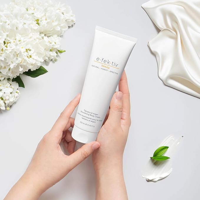 Tamanu and Argan Nourishing Body Cream - Deep Hydrating Moisturizer - Rejuvenates Dry and Dehydrated Skin - Vegan - Sulfate-free - Unisex - 8.45 oz