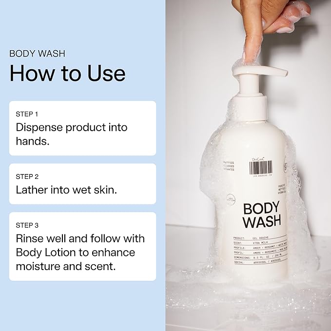 DedCool Body Wash Taunt – Non-Toxic, Vegan, Carbon-Neutral Formula with Snow Mushroom & Shea Butter, Regular/Full Size