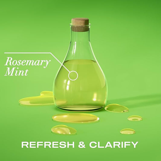 OGX Extra Strength Refreshing Scalp+Rosemary Oil Mint Dry Scalp Treatment, Peppermint & Witch Hazel Scalp Detox, Clarifying Leave-In,Help Remove Buildup,Refresh,Shiny Hair Finish,4 fl oz(Pack of 2)