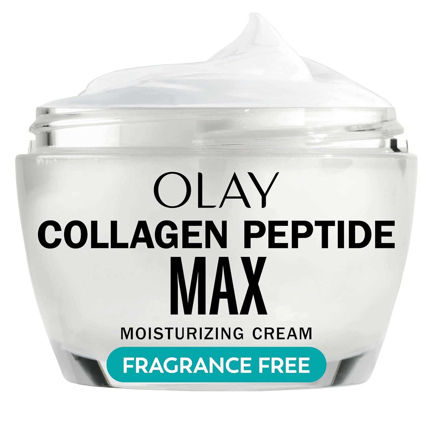 Collagen Peptide Face Moisturizer for Women – Firming, Hydrating & Anti-Aging Cream with Niacinamide, Fragrance-Free & Non-Greasy, Smooths Fine Lines & Tightens Skin, 1.7 oz