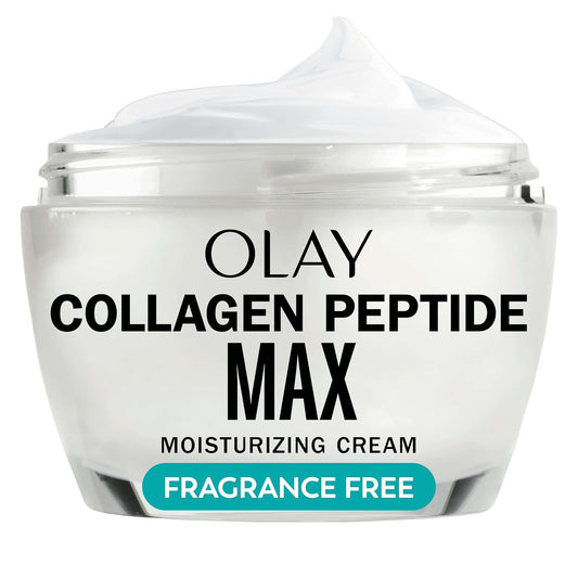 Collagen Peptide Face Moisturizer for Women – Firming, Hydrating & Anti-Aging Cream with Niacinamide, Fragrance-Free & Non-Greasy, Smooths Fine Lines & Tightens Skin, 1.7 oz