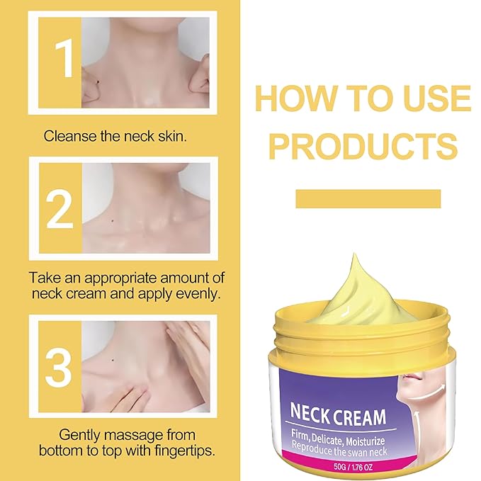 Neck Firming and Anti-Wrinkle Cream, Moisturizing Cream, Lift Sagging Skin & Improve Fine Lines & Relieve Dryness & Even Skin Tone, 1.76 OZ, for All Skin Types.