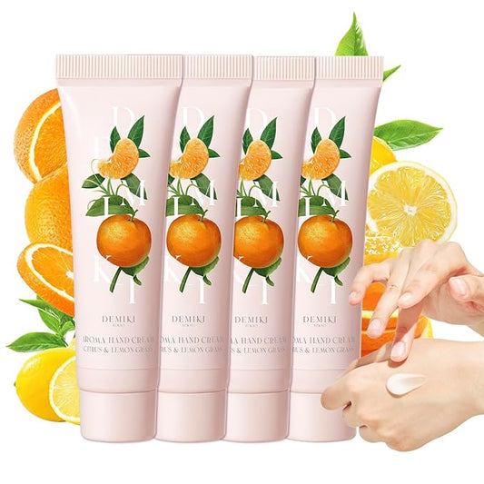 Shea Butter Hand Cream for Dry Cracked Hands, Birthday Gifts for Women,Bridesmaid Gifts,Nurse Gifts,Teacher Appreciation Gifts,Japanese Fragrance Hand Lotion Moisturizer Travel Size1.7fl.ozx4