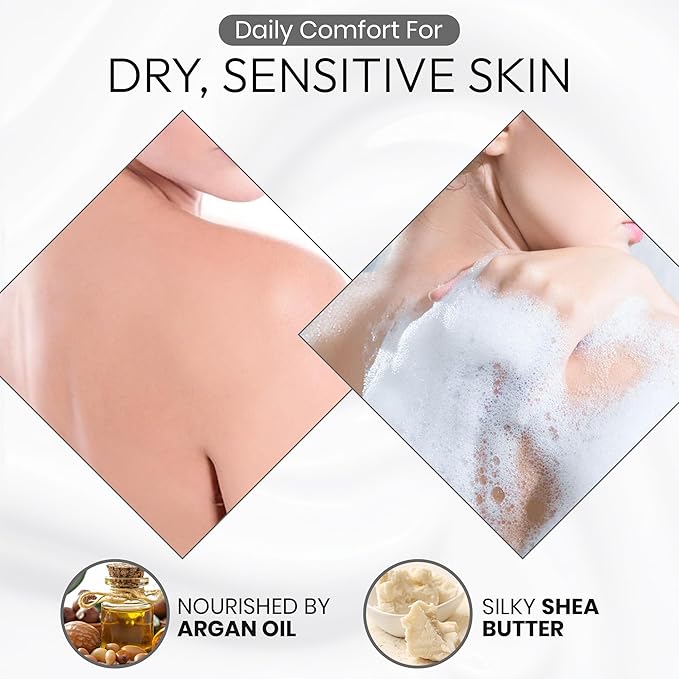 Botanist Moisturizing Body Wash for Dry & Sensitive Skin Women & Men, Organic Body Soap Gel with Shea Butter, Coconut Oil & Aloe from Japan, Paraben& Sulfate Free Water Lily& Raspberry 16.5 Fl Oz 2EA