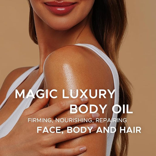 Body Firming Oil for Crepe Skin: Fast Absorbing Firming & Hydrating Skin Care with Jojoba, Grapeseed & Geranium Oils, Vitamin E | 3.4 Fl Oz Moisturizing Treatment Oil for Tightening After Shower