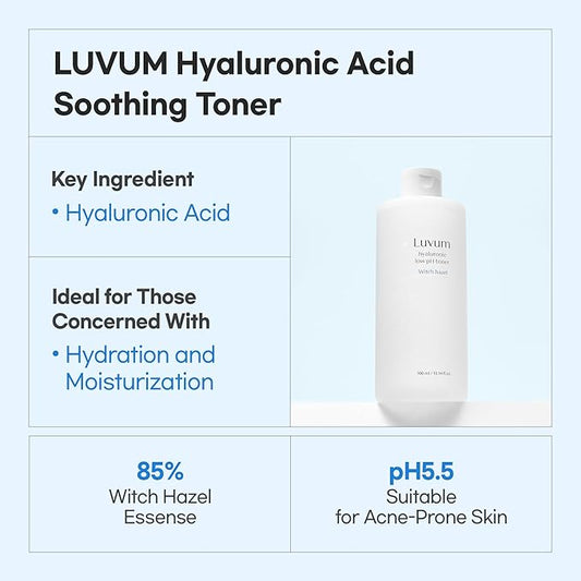 Witch Hazel Hyaluronic Low pH Toner, Witch Hazel, Hyaluronic Acid, pH 5.5, 10.15 fl. oz