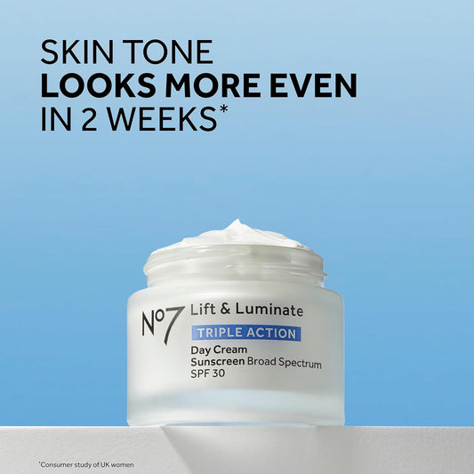 Lift & Luminate Triple Action Anti-Aging Face Cream – Fragrance-Free Daily Moisturizer with SPF 30, Collagen Peptides & Brightening Complex – Firming & Wrinkle Cream for Mature Skin – 1.69 oz