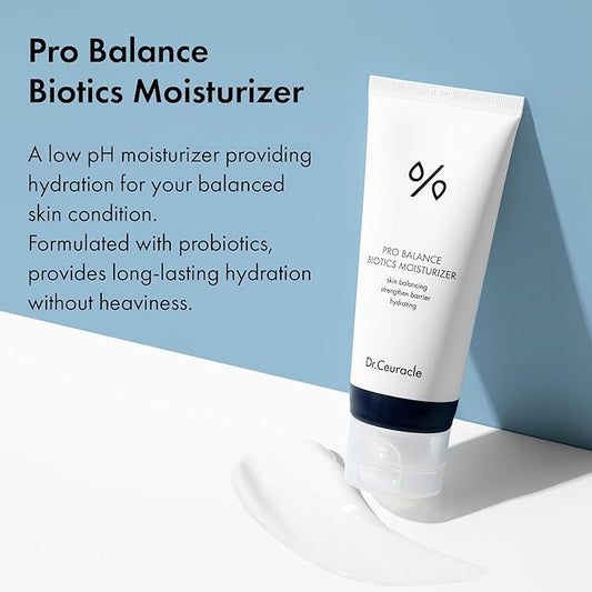 leegeehaam Dr.Ceuracle Pro Balance Biotics Moisturizer (100 ml / 3.38 fl. oz.) - Daily Hydrating Facial Cream for All Skin Types, Low pH Moisture Skin Barrier