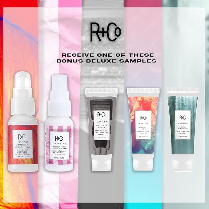 R+Co Atlantis Moisturizing B5 Shampoo + Conditioner + High Dive Deluxe Sample | Vegan + Cruelty-Free | 2 x 8.5 Oz + .5 Oz Deluxe Sample