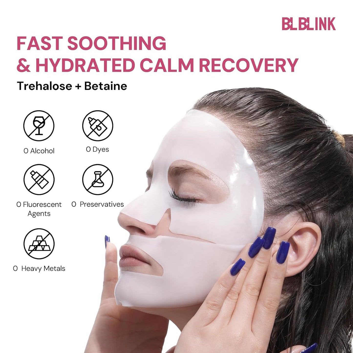 5-Pack Collagen Hydrogel Face Mask – Moisturizing & Firming Overnight Sheet Mask for Dry Skin – Anti-Aging Korean Skincare for Deep Hydration & Wrinkle Repair – 34g x 25ea