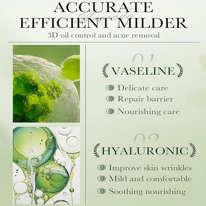 6pcs Avocado Skincare Set, Skin Care Gift Set with Facial Cleanser, Toner, Lotion, Face Serum, Face Cream, Eye Cream For Hydrating Skin Anti-Aging Skin For Women Men
