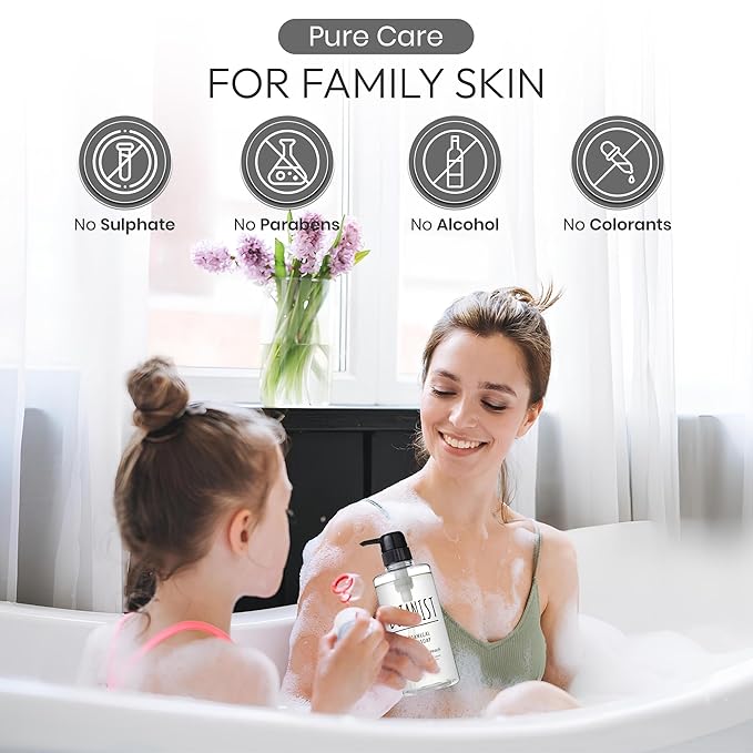 Botanist Moisturizing Body Wash for Dry & Sensitive Skin Women & Men, Organic Body Soap Gel with Shea Butter, Coconut Oil & Aloe from Japan, Paraben& Sulfate Free Water Lily& Raspberry 16.5 Fl Oz 2EA