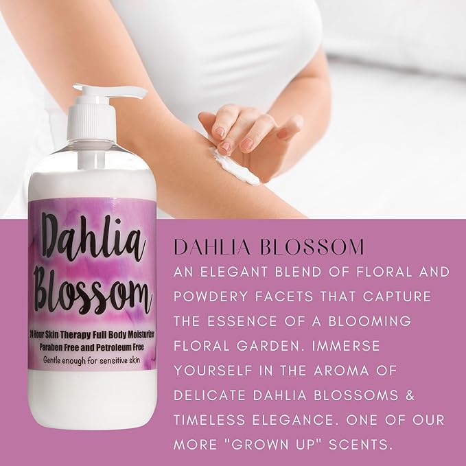 The Lotion Company 24 Hour Skin Therapy Lotion Combo Kit, Dahlia Blossom