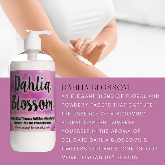 The Lotion Company 24 Hour Skin Therapy Lotion Combo Kit, Dahlia Blossom
