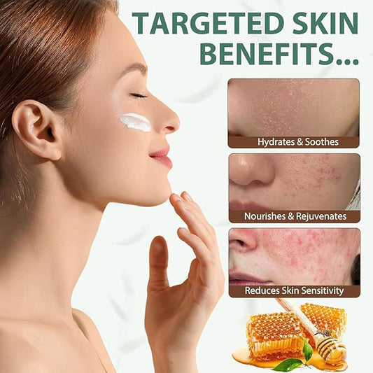 Beef Tallow for Skin – Whipped Tallow and Honey Balm with Grass-Fed Beef Tallow – Organic Daily Tallow Face Moisturizer & Body Balm – Deep Nourishment for Sensitive Skin - 4.2 Oz