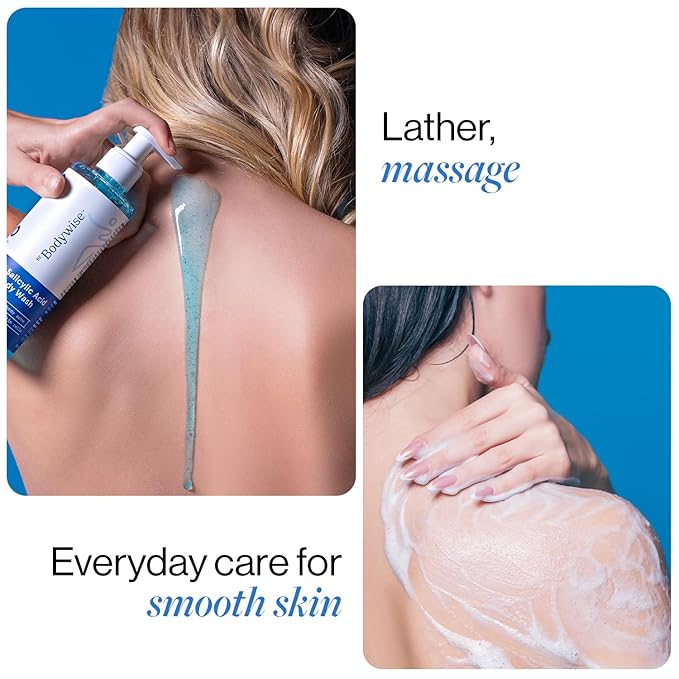 Be Bodywise Body Wash. Prevents Body Acne, Strawberry Skin. Non-Drying, Deep Moisture, Fresh Scent. Paraben Free, Suphate Free. 8.45 Fl Oz