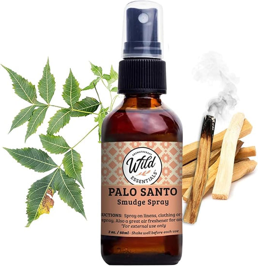 Wild Essentials All Natural Essential Oil Sprays, 2 Ounce, 60ml, Organic Witch Hazel, Aromatherapy, Made in USA